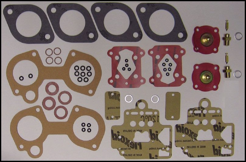 Dellorto DHLA 40 twin carb service kit including anti surge gasket