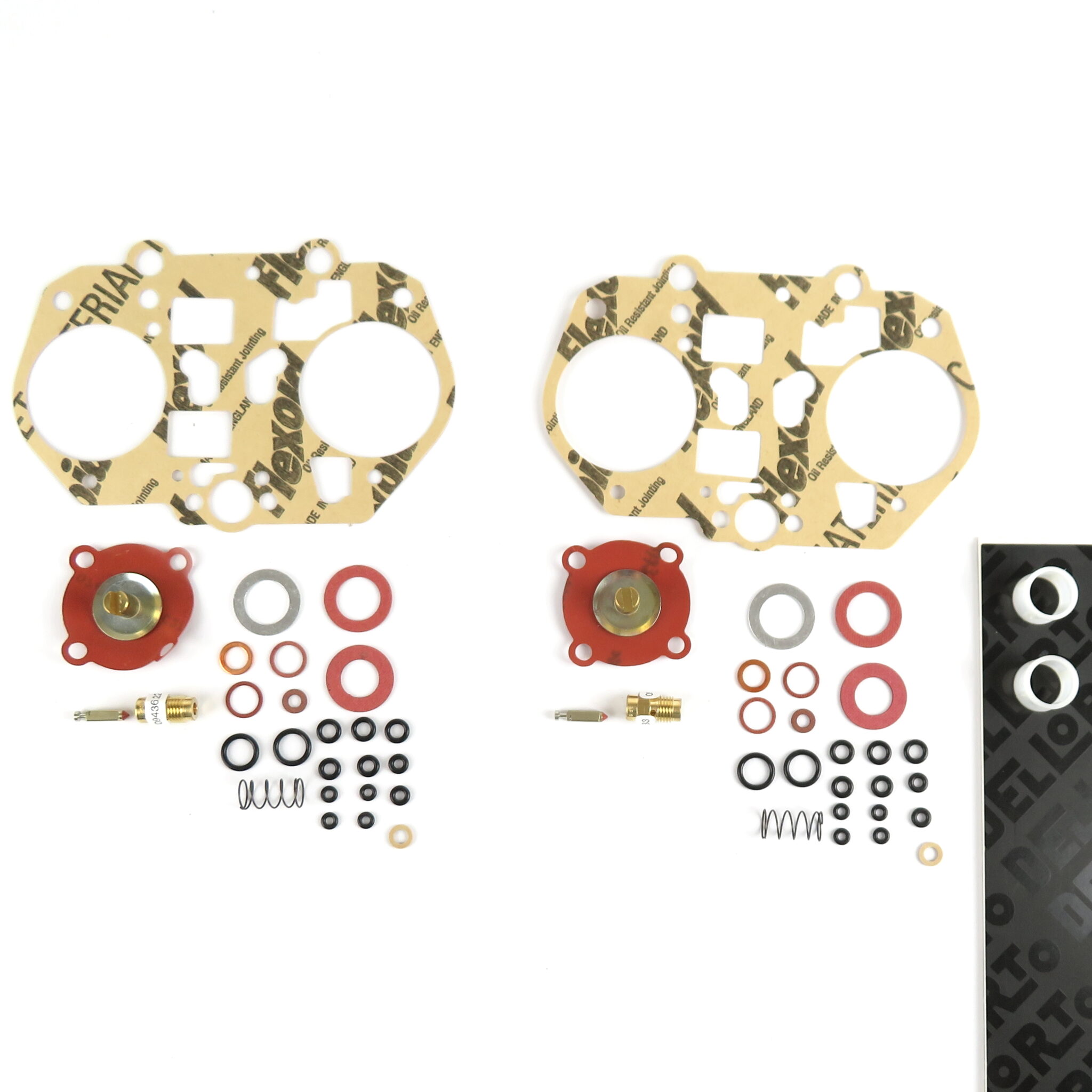 Genuine Dellorto DRLA 48 Service kit for two carbs Eurocarb