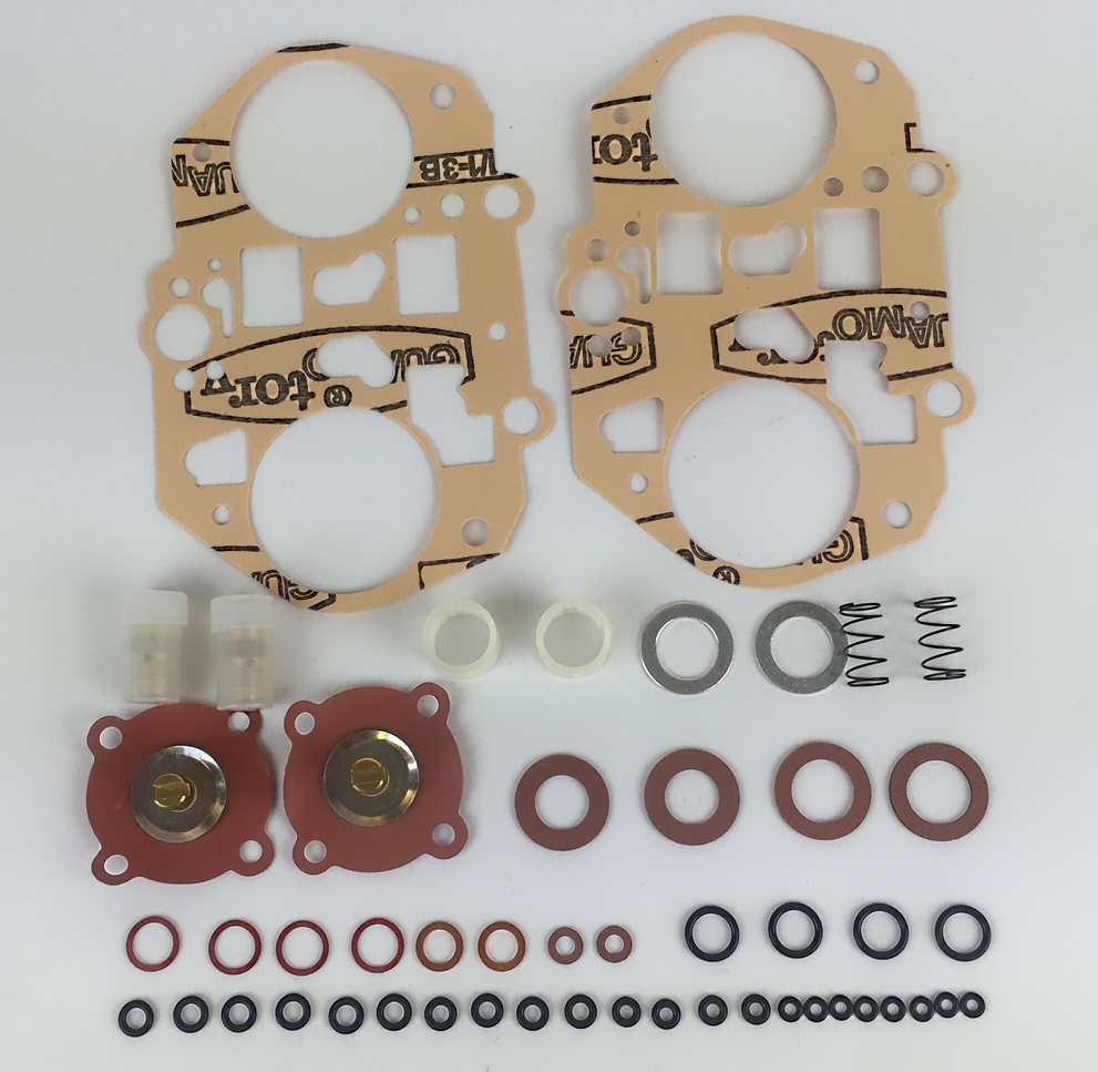 Genuine Dellorto DRLA 48 service kit for two carbs. Eurocarb