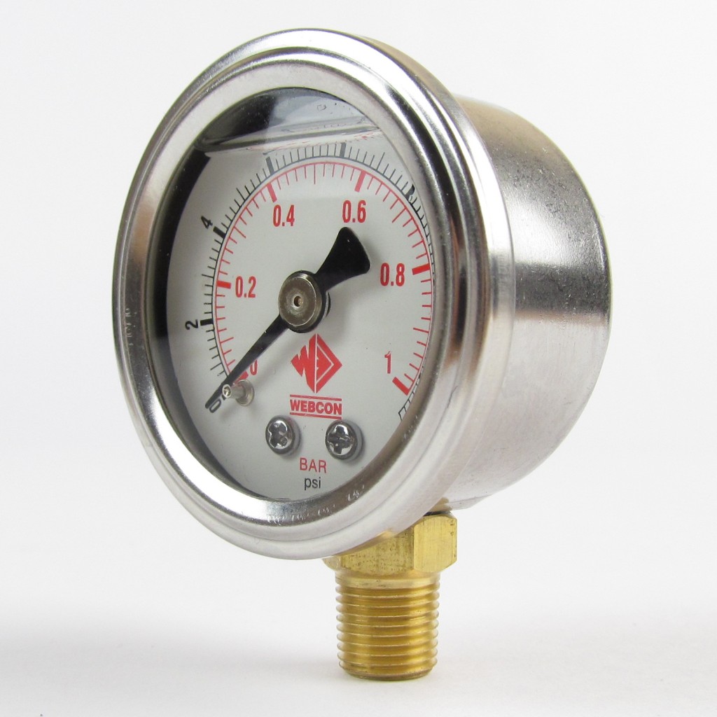 WFR150 con Fuel pressure gauge 0 15 psi Eurocarb