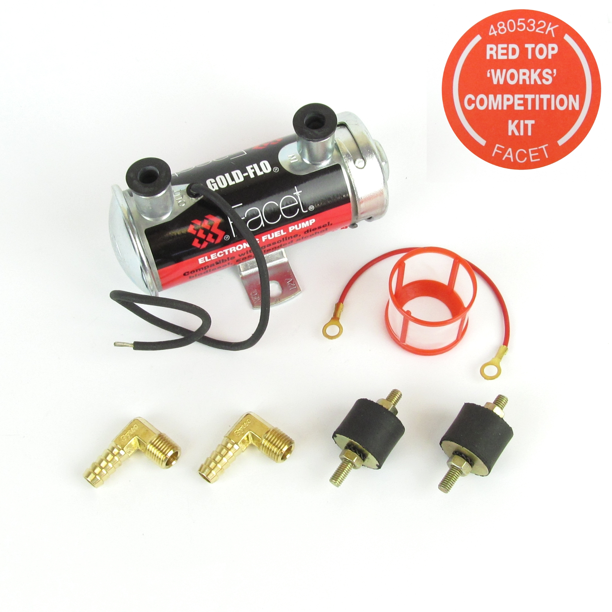 celle spand Kollega Facet Red top COMPETITION Fuel Pump kit - Eurocarb