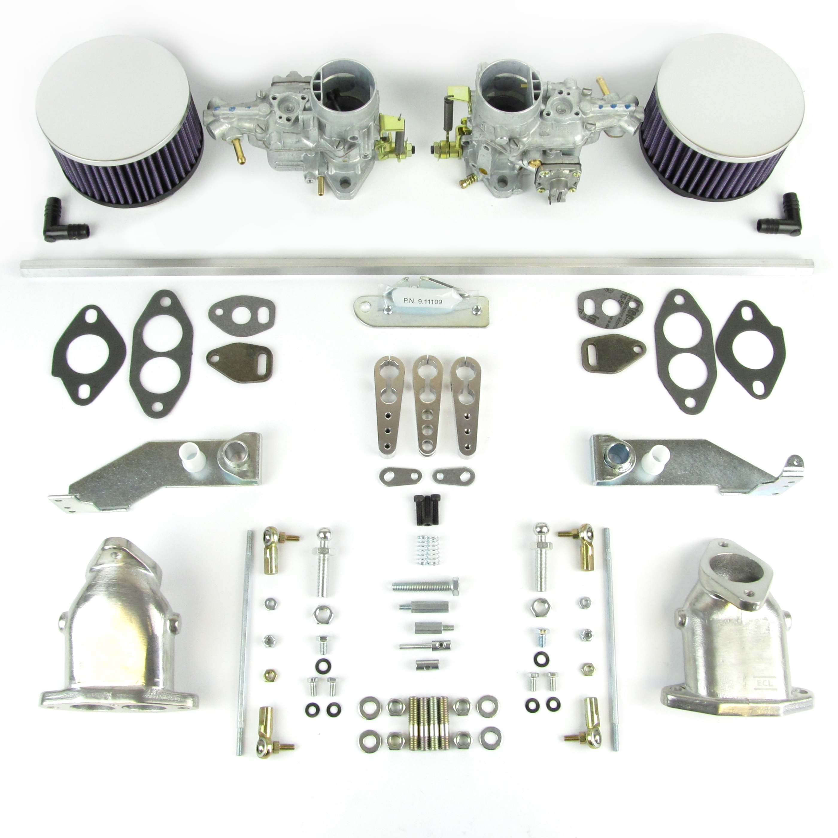 VWK17 Type 1 dual port - twin Weber 34ICT kit: Hex bar linkage
