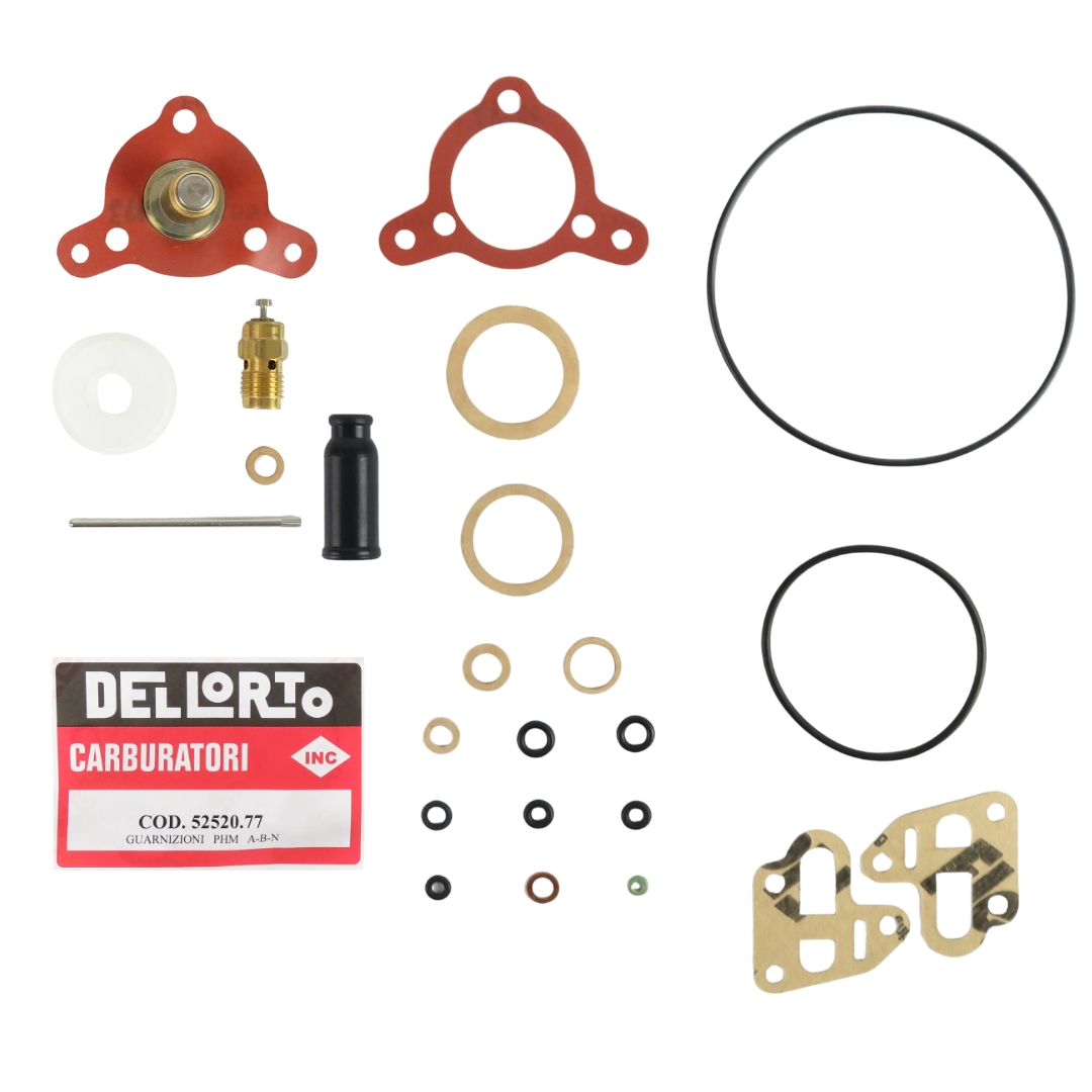 Genuine Dellorto PHM service kit for one carburettor type A, B, N & V